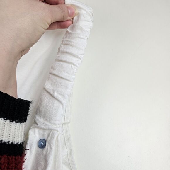 Vtg Cancun Mexico Shirt Tank Top Womens White Beach Palm Tree Swimsuit Cover Up - Picture 11 of 11